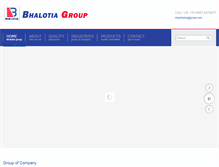 Tablet Screenshot of bhalotiagroup.com